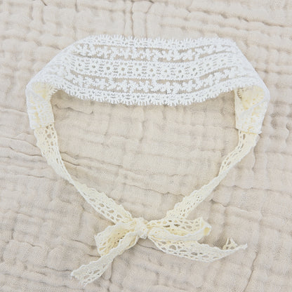 Baby Hair Accessories Hollow Headbands for Girls Elastic Lace White Floral Sweet Princess Hairband for Newborn