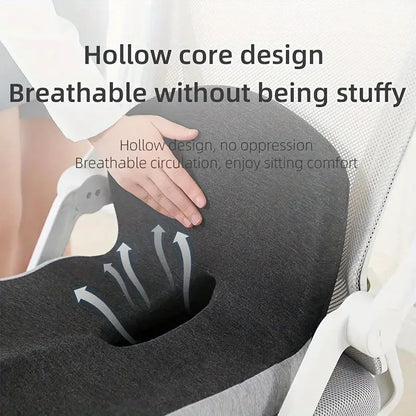 Premium Ergonomic Seat Cushion with Back Support - All-Day Comfort Pad for Office Chairs & Work From Home