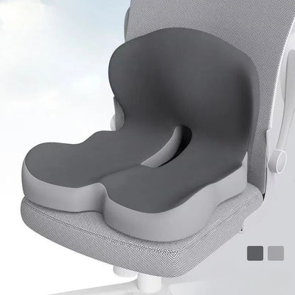 Premium Ergonomic Seat Cushion with Back Support - All-Day Comfort Pad for Office Chairs & Work From Home