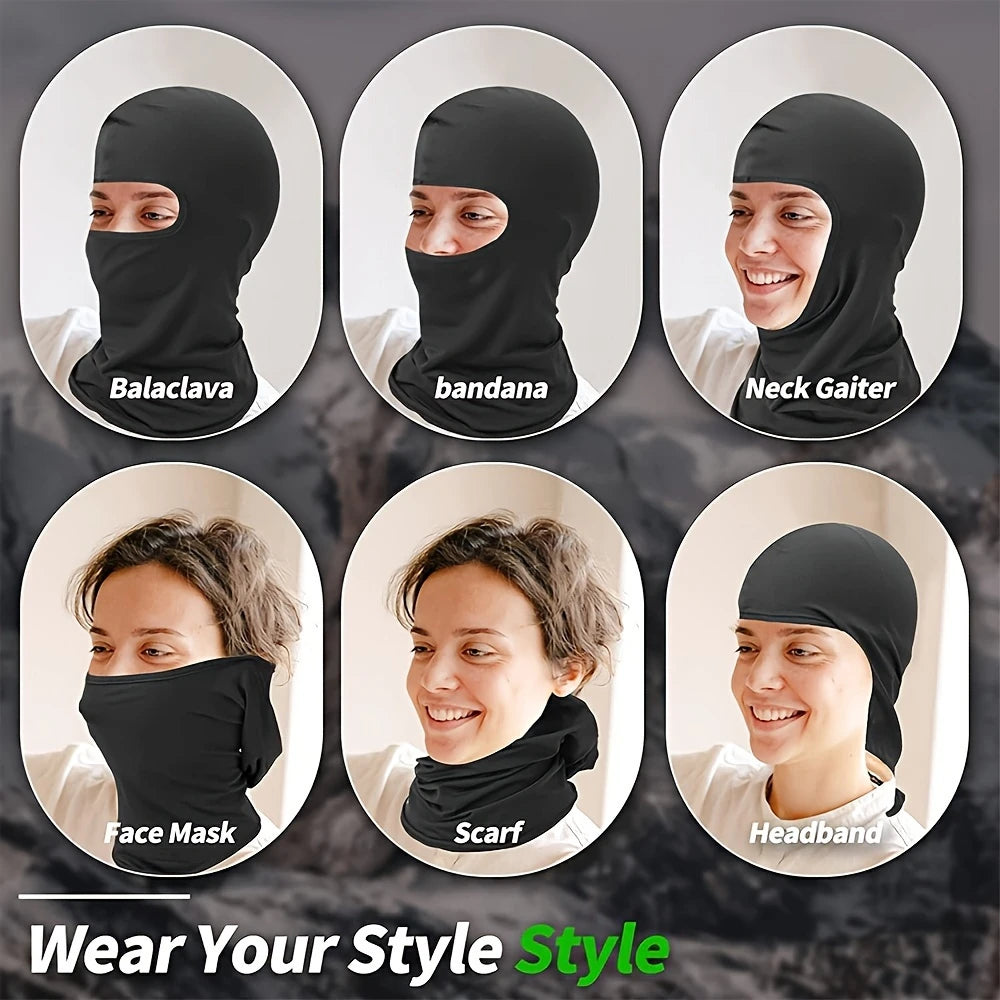 Sports Balaclava Quick-dry Full Face Mask, Breathable Beanies, Helmet Liner for Cycling, Running, Hiking, Fishing Hood