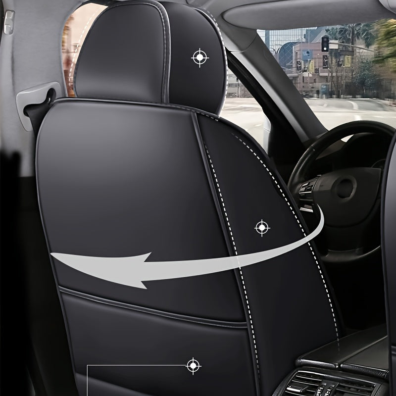 All Season Universal Pad, Full Leather Car Seat Cushion, Driver or Passenger Seat Cover