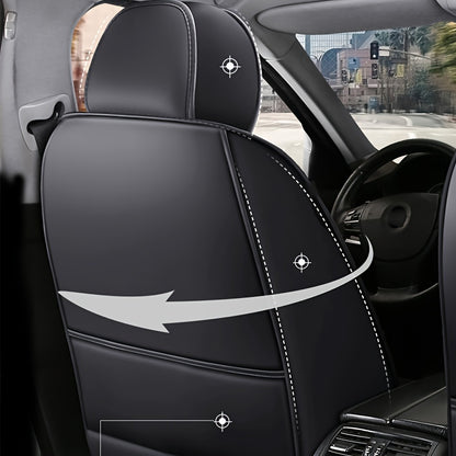 All Season Universal Pad, Full Leather Car Seat Cushion, Driver or Passenger Seat Cover