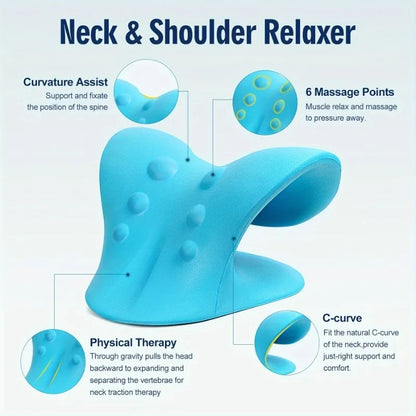 CerviEase Neck & Shoulder Traction Relaxer for Deep Pain Relief and Cervical Spine Alignment