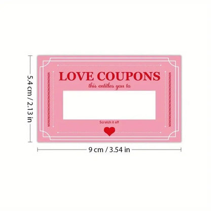 30 Pack Pink Lucky Scratch Cards for Party Games Surprise Gifts and Fun Interactions
