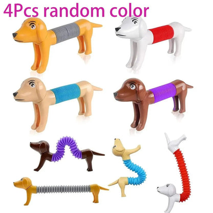 Bendy Buddies 4-Pack Sensory Pop Tubes