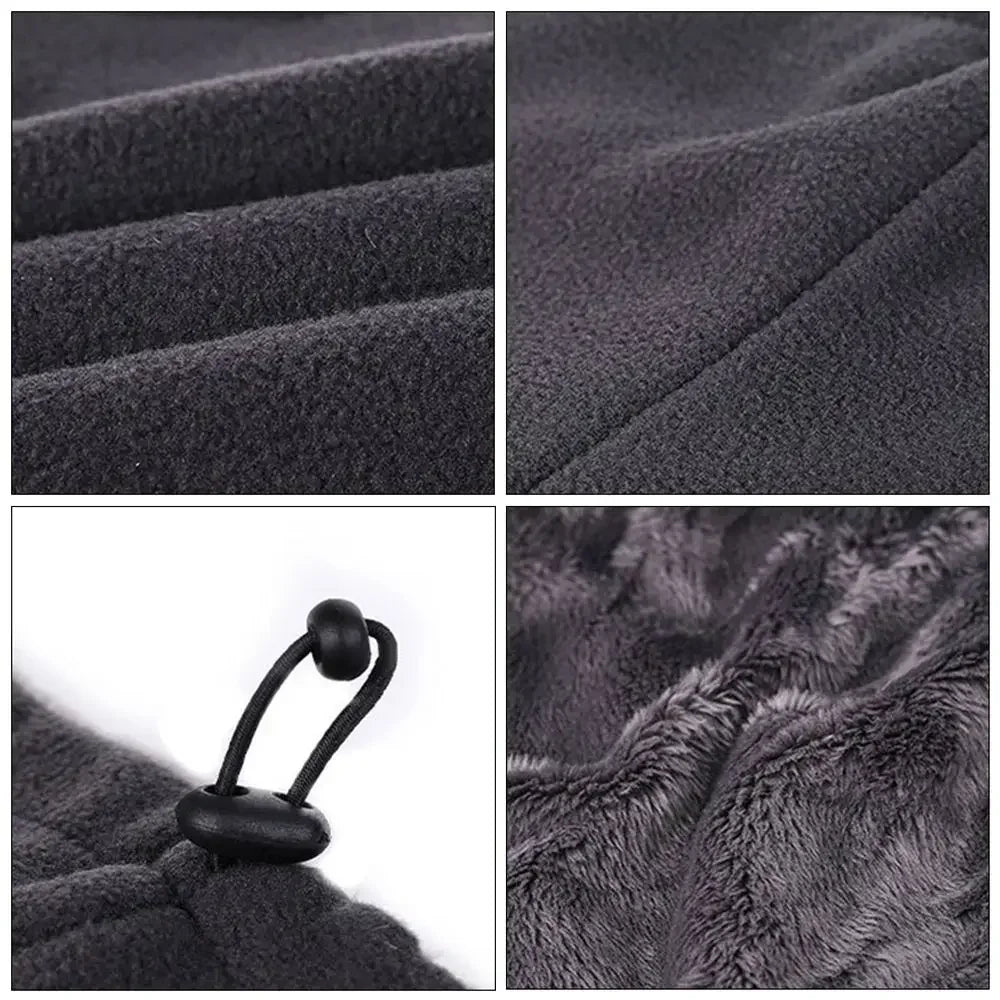 Windproof Winter Face Mask, Fleece Neck Scarf for Hiking, Camping, and Cycling