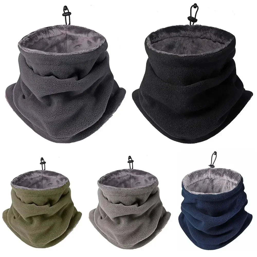 Windproof Winter Face Mask, Fleece Neck Scarf for Hiking, Camping, and Cycling