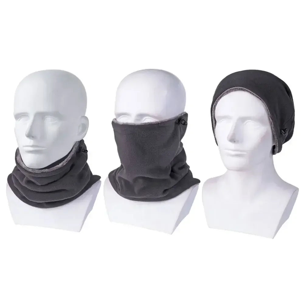 Windproof Winter Face Mask, Fleece Neck Scarf for Hiking, Camping, and Cycling