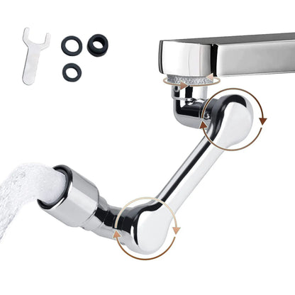 Universal Swivel Faucet Extender – 1080° Dual-Mode Rotating Sprayer for Kitchen & Bathroom