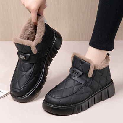 Waterproof Short Snow Boots Winter New Model Fleece Anti Slip Warm Women's Boots