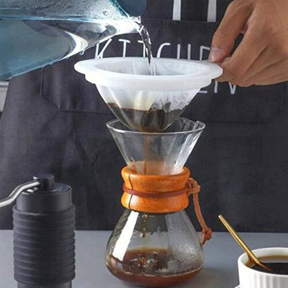 Washable Nylon Ultra Fine Mesh Strainer Spoon Sieve, Kitchen Colander For Coffee Tea Juice Soy Milk