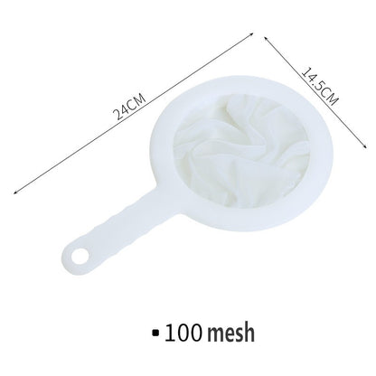 Washable Nylon Ultra Fine Mesh Strainer Spoon Sieve, Kitchen Colander For Coffee Tea Juice Soy Milk
