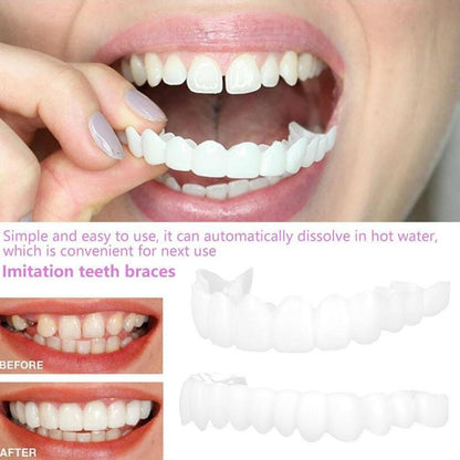 Snap On Teeth Veneers, Temporary Dentures for Men and Women, Instant Confident Smile Cover, Oral Hygiene Tool
