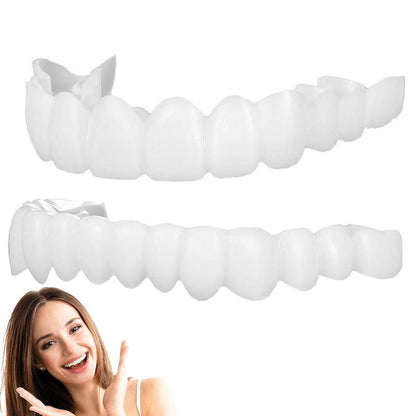 Snap On Teeth Veneers, Temporary Dentures for Men and Women, Instant Confident Smile Cover, Oral Hygiene Tool