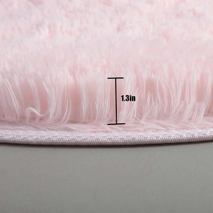 Super Soft Plush Round Rug for Bedroom Living Room and Home Decoration