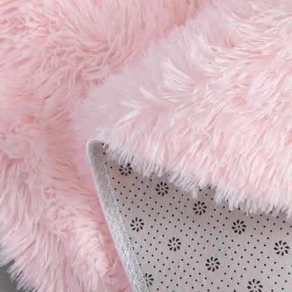 Super Soft Plush Round Rug for Bedroom Living Room and Home Decoration