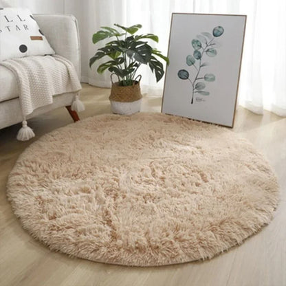 Super Soft Plush Round Rug for Bedroom Living Room and Home Decoration