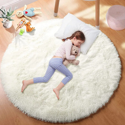 Super Soft Plush Round Rug for Bedroom Living Room and Home Decoration