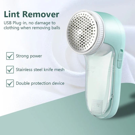 Electric Lint Remover Fabric Shaver with USB Charging for Clothing and Home Use