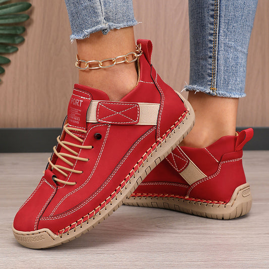 Fashionable Womens Boots Mid Top for Summer, Retro British Style, Anti Slip Workwear Shoes, Luxurious Design