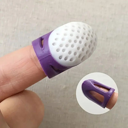 2 Pack Soft Silicone Sewing Thimbles – Anti Slip, Comfortable Grip for Embroidery and Crafting