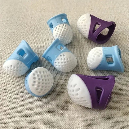2 Pack Soft Silicone Sewing Thimbles – Anti Slip, Comfortable Grip for Embroidery and Crafting