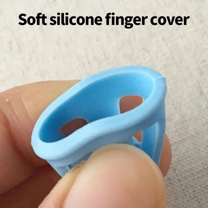 2 Pack Soft Silicone Sewing Thimbles – Anti Slip, Comfortable Grip for Embroidery and Crafting