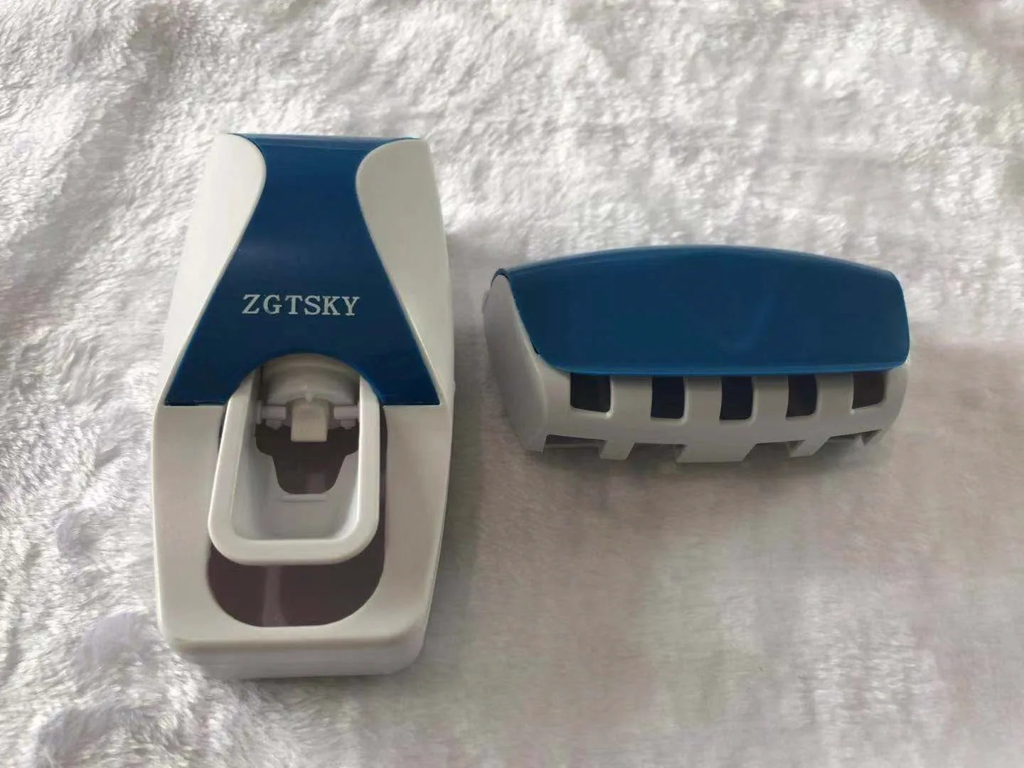 Bathroom Accessories, Automatic Toothpaste Dispenser, Wall Mount Toothbrush Holder, Dust-Proof Toothpaste Squeezer
