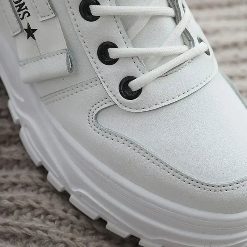 New Casual High-top Winter Snow Boots Women Warm Platform Ankle Sneakers