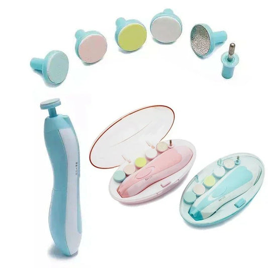 Electric Baby Nail Trimmer Kit Safe Baby Nail File & Clipper Set for Newborns