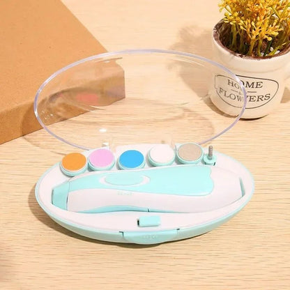 Electric Baby Nail Trimmer Kit Safe Baby Nail File & Clipper Set for Newborns