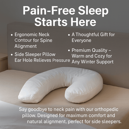 Orthopedic Side Sleeper Pillow With Ear Hole