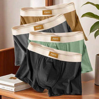 Mens Cotton Boxer Shorts Three Pack Breathable Trunks Underwear