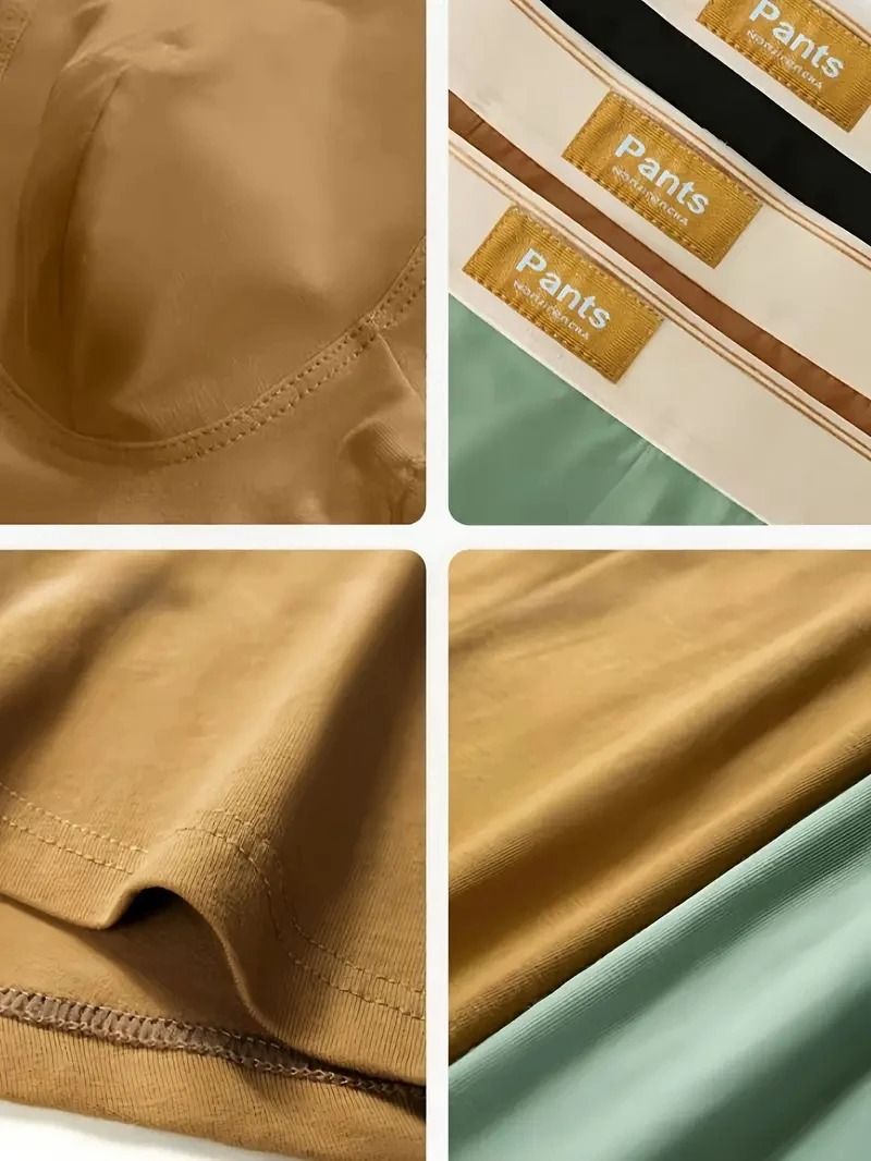 Mens Cotton Boxer Shorts Three Pack Breathable Trunks Underwear