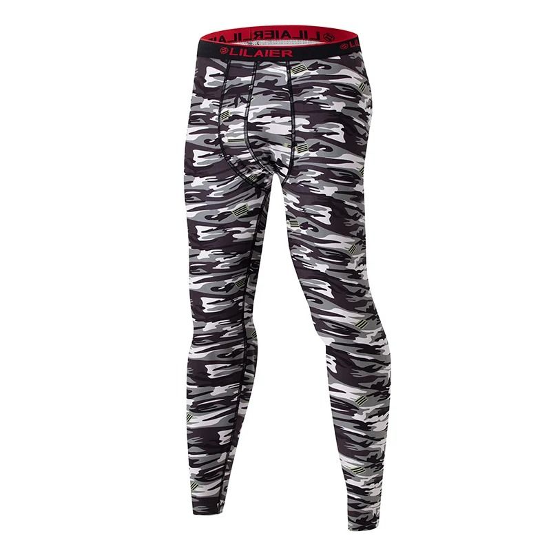 Mens Printed Warm Pants Autumn Winter Leggings Soft Comfortable Plus Size Underwear