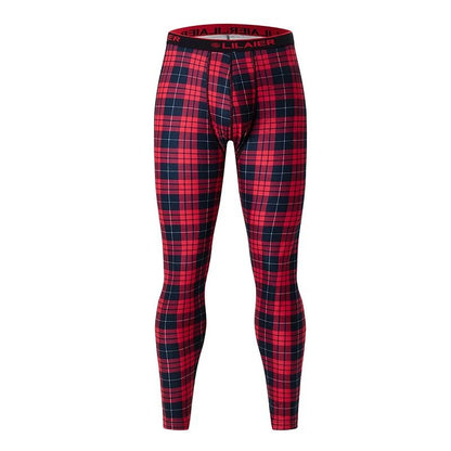 Mens Printed Warm Pants Autumn Winter Leggings Soft Comfortable Plus Size Underwear