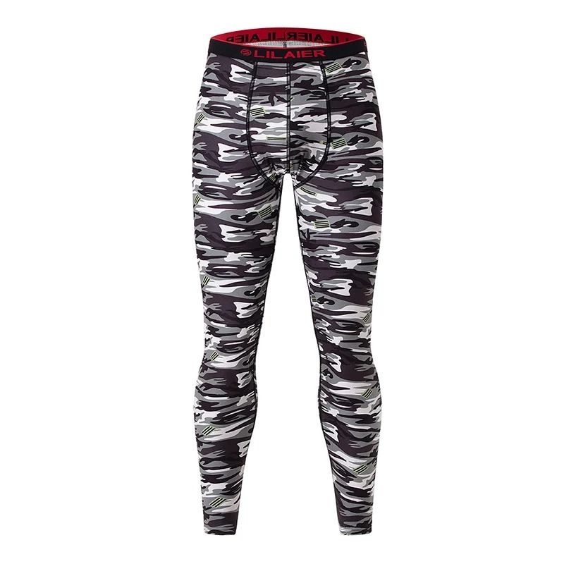 Mens Printed Warm Pants Autumn Winter Leggings Soft Comfortable Plus Size Underwear