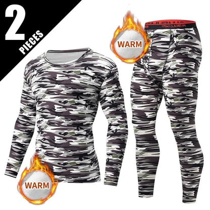 Mens Printed Warm Pants Autumn Winter Leggings Soft Comfortable Plus Size Underwear