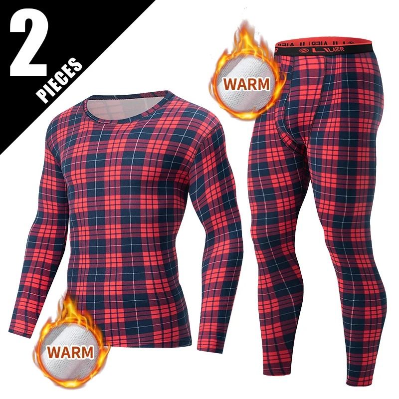 Mens Printed Warm Pants Autumn Winter Leggings Soft Comfortable Plus Size Underwear