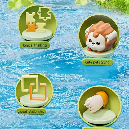 Montessori Pop-Up Animal Toy – Interactive Learning Box for Toddlers to Enhance Logic and Motor Skills