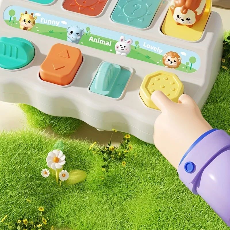 Montessori Pop-Up Animal Toy – Interactive Learning Box for Toddlers to Enhance Logic and Motor Skills