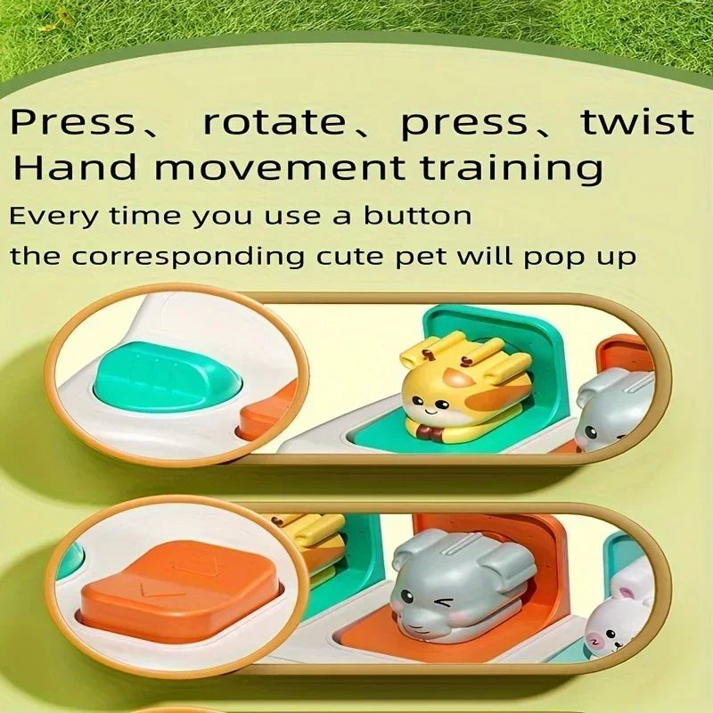 Montessori Pop-Up Animal Toy – Interactive Learning Box for Toddlers to Enhance Logic and Motor Skills