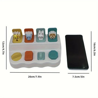 Montessori Pop-Up Animal Toy – Interactive Learning Box for Toddlers to Enhance Logic and Motor Skills