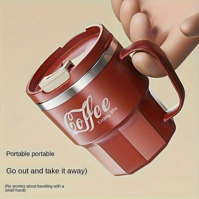 304 Stainless Steel Insulated Cup – Durable Anti-Drop Water Mug with Lid for Home, Office, and Dorm Use