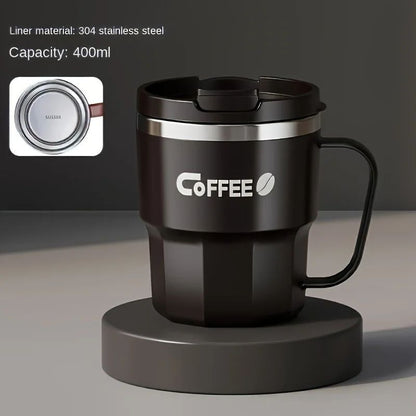 304 Stainless Steel Insulated Cup – Durable Anti-Drop Water Mug with Lid for Home, Office, and Dorm Use