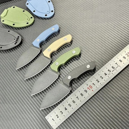 Black Obsidian Small Straight Knife EDC Outdoor Utility Tool
