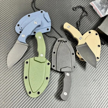 Black Obsidian Small Straight Knife EDC Outdoor Utility Tool