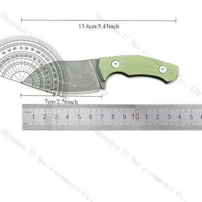 Black Obsidian Small Straight Knife EDC Outdoor Utility Tool