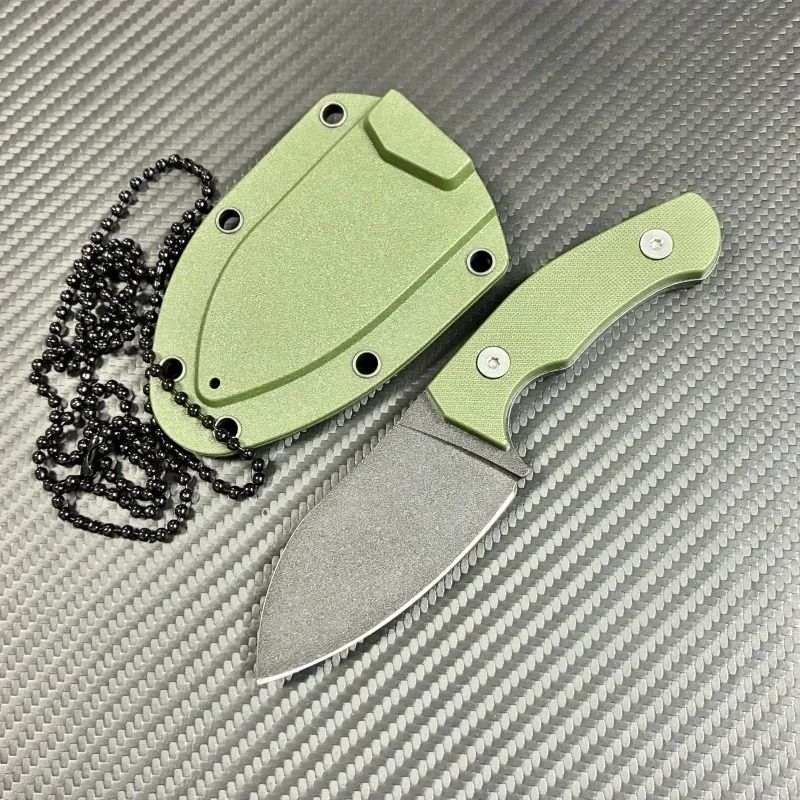 Black Obsidian Small Straight Knife EDC Outdoor Utility Tool