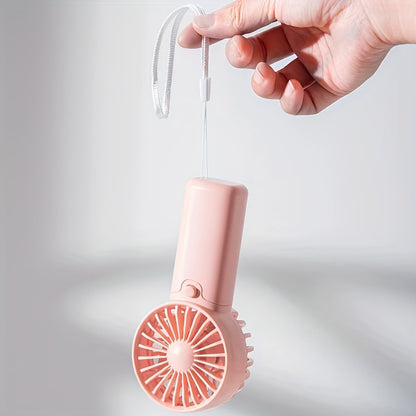 Handy Pocket-Sized Electric Fan, Low Noise Portable Fan for Outdoor Use